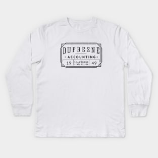 Dufresne Accounting - Shawshank State Prison 1949 - vintage logo Kids Long Sleeve T-Shirt